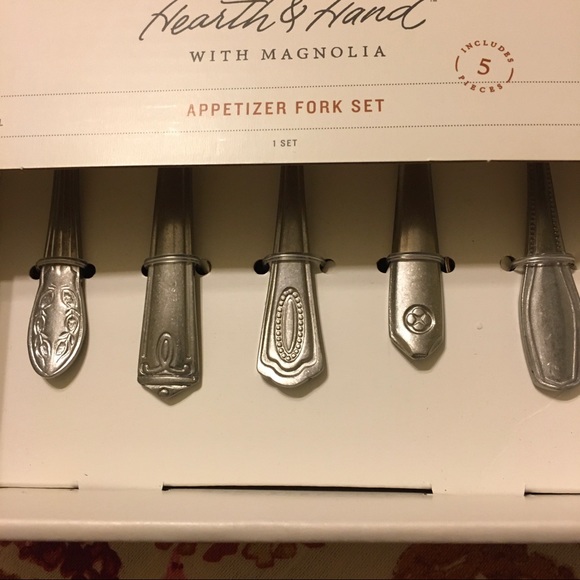 2 Hearth & Hand with Magnolia Charcuterie Appetizer Fork Sets - Picture 2 of 7